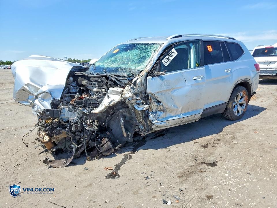 2018 VOLKSWAGEN ATLAS SE – Lot 51883586 auction photo