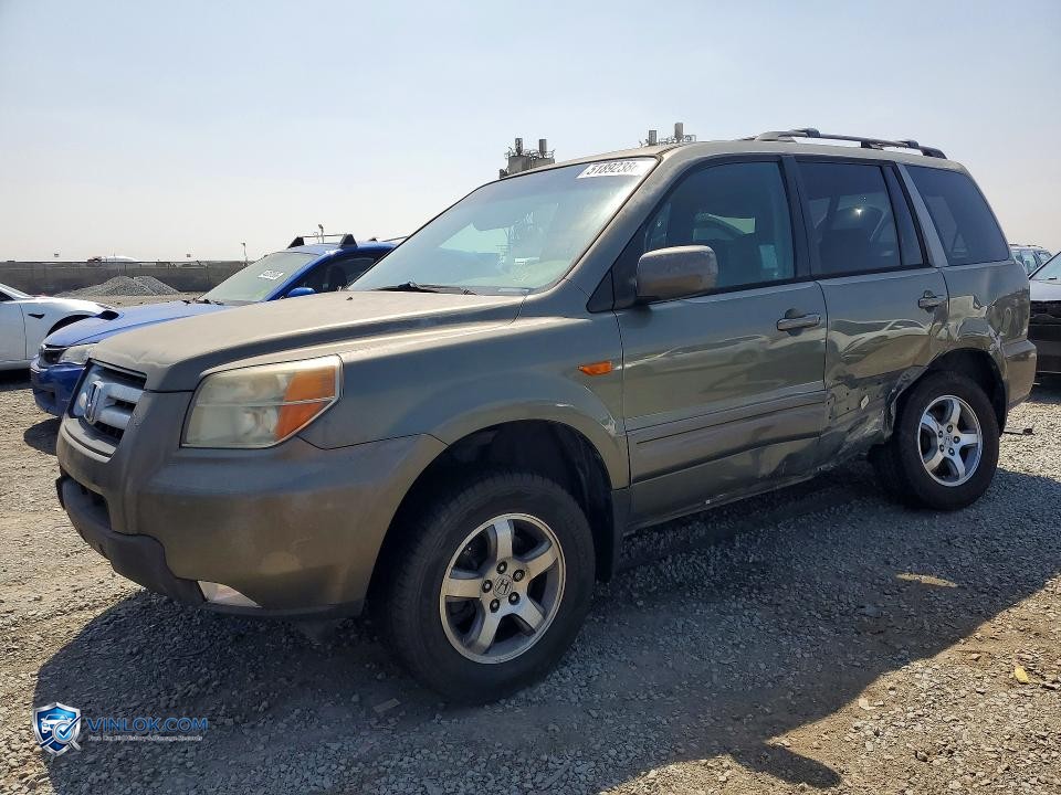 2007 HONDA PILOT EXL – Lot 51892386 auction photo