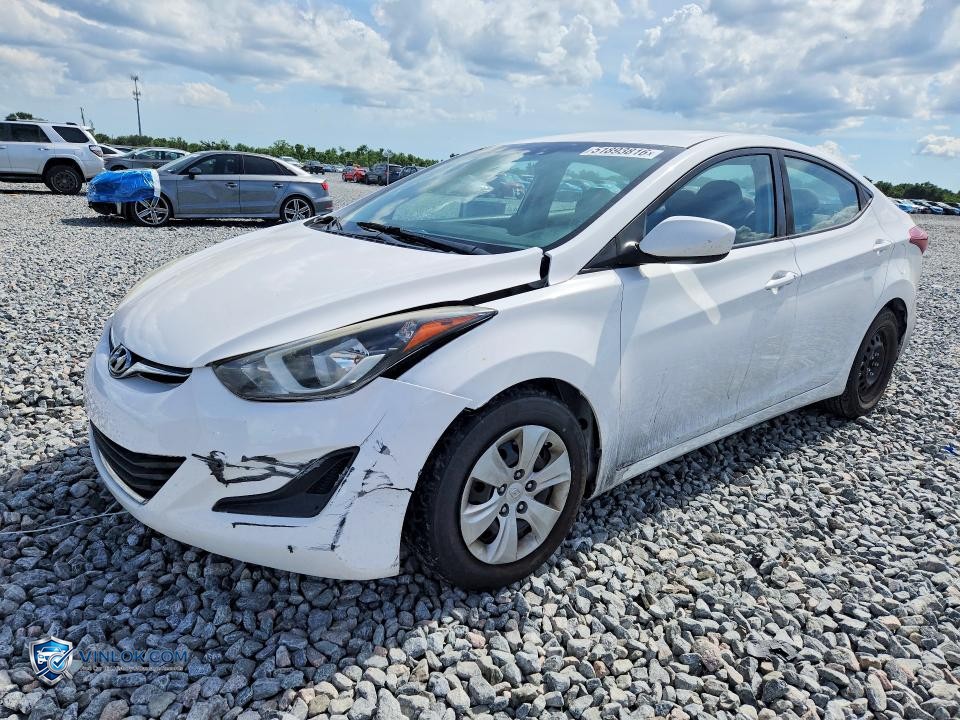 2016 HYUNDAI ELANTRA SE – Lot 51893816 auction photo