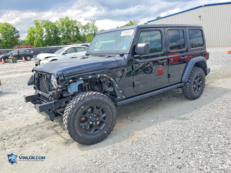 2020 JEEP WRANGLER UNLIMITED SPORT – Lot 51959126 auction photo