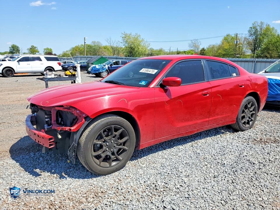 2016 DODGE CHARGER SXT – Lot 51966476 auction photo