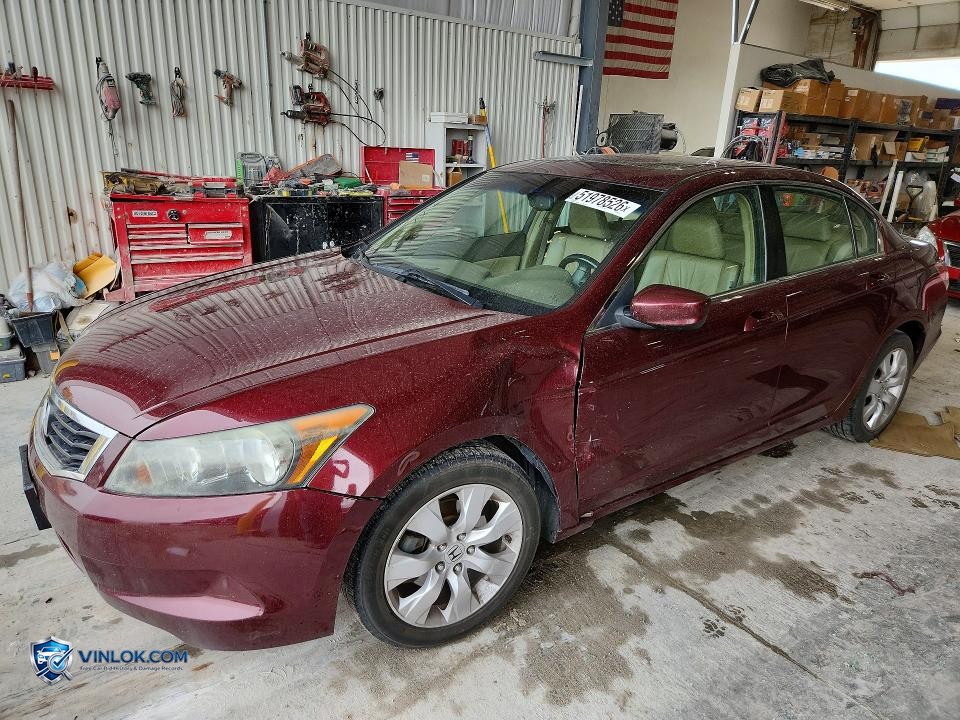 2009 HONDA ACCORD EXL – Lot 51978526 auction photo