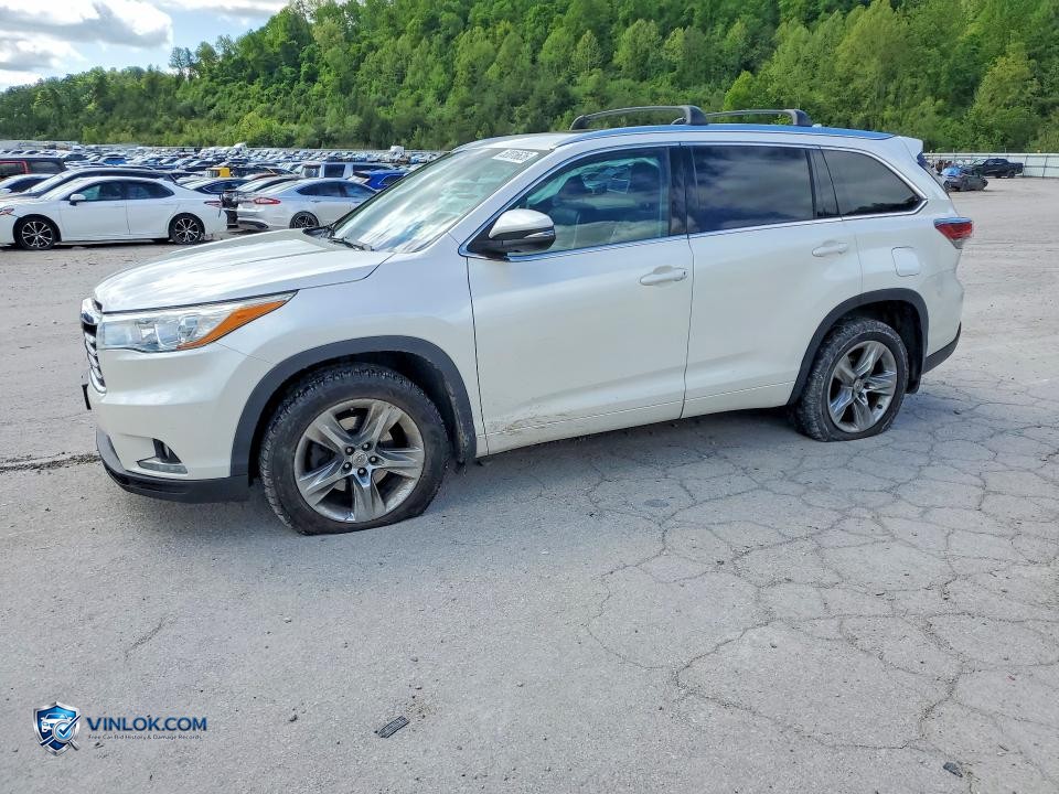 2015 TOYOTA HIGHLANDER LIMITED – Lot 52016626 auction photo