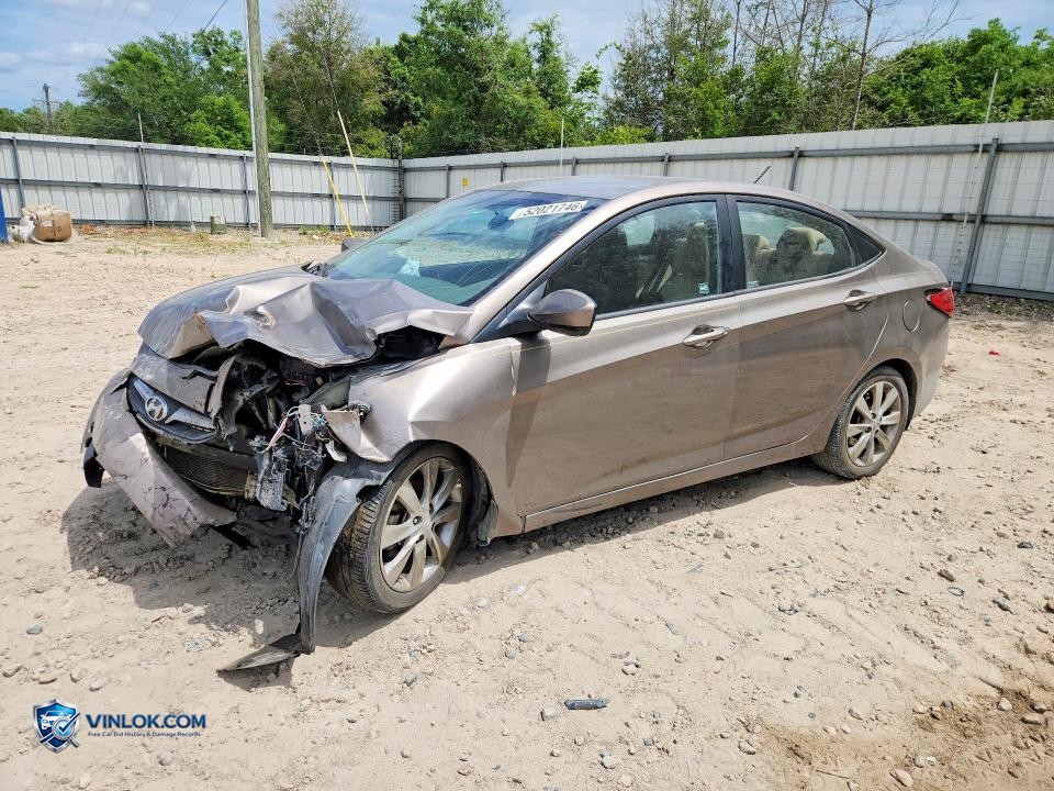 2013 HYUNDAI ACCENT GLS – Lot 52021746 auction photo