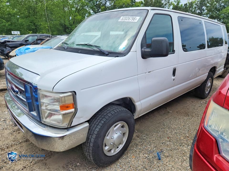 2008 FORD ECONOLINE E350 SUPER DUTY WAGON – Lot 52026796 auction photo