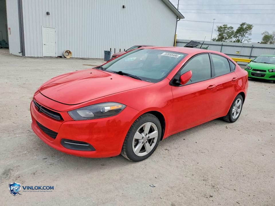 2016 DODGE DART SXT – Lot 52058486 auction photo