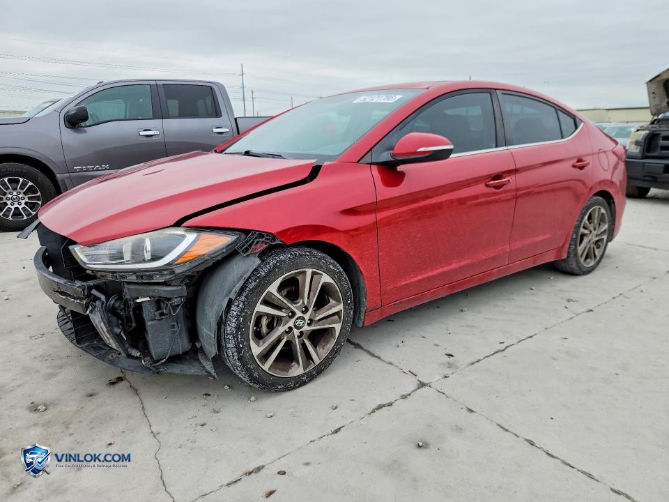 2018 HYUNDAI ELANTRA LIMITED – Lot 52121786 auction photo