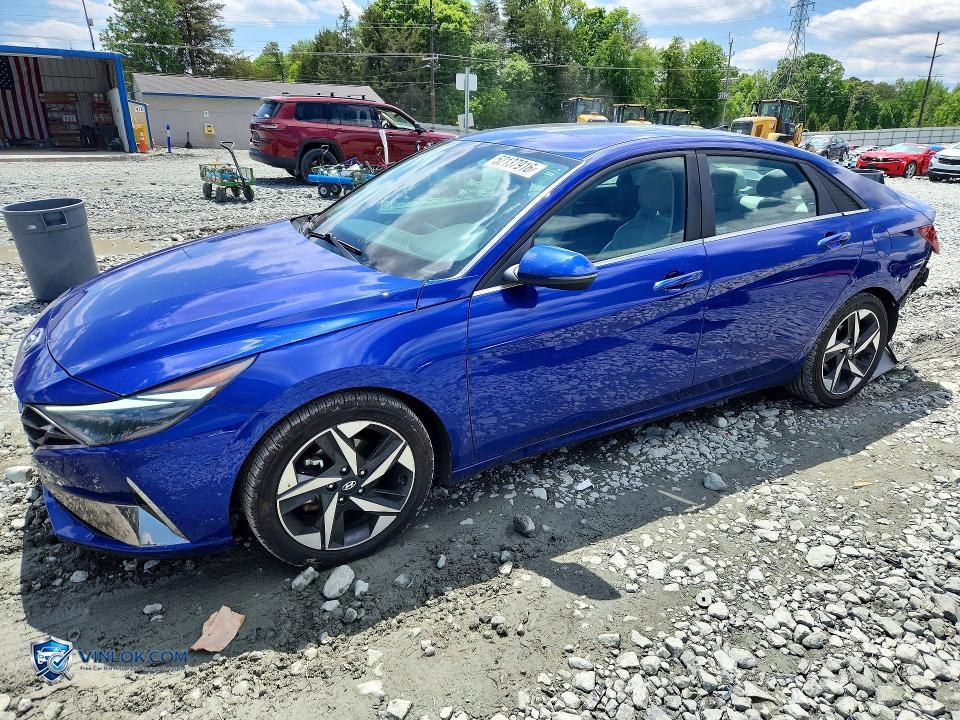 2021 HYUNDAI ELANTRA LIMITED – Lot 52137916 auction photo