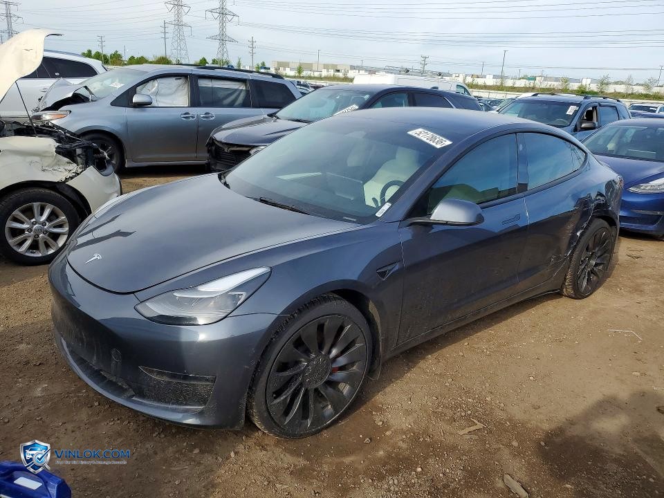 2022 TESLA MODEL 3 – Lot 52178636 auction photo