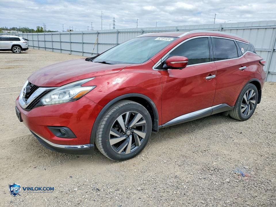 2015 NISSAN MURANO PLATINUM – Lot 52181526 auction photo
