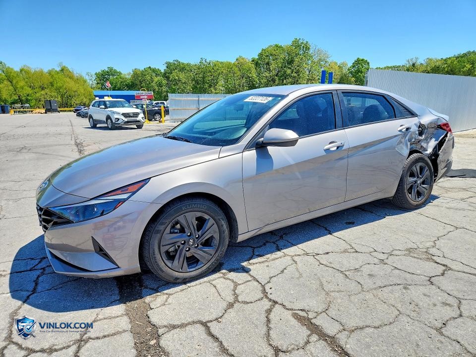 2021 HYUNDAI ELANTRA BLUE – Lot 52227126 auction photo