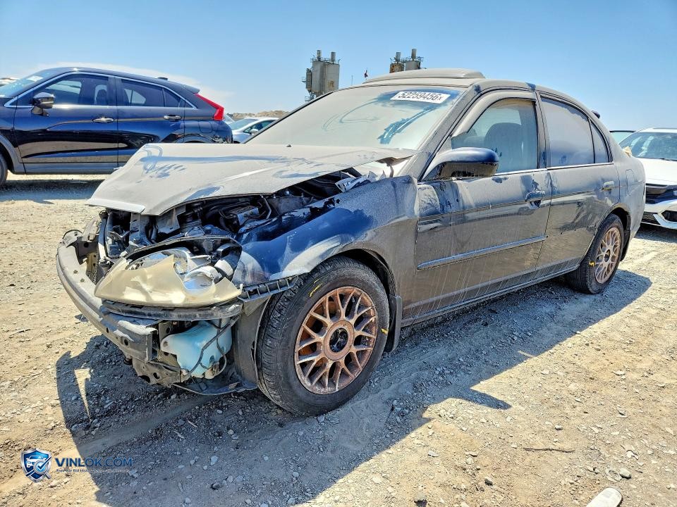 2002 HONDA CIVIC EX – Lot 52259456 auction photo