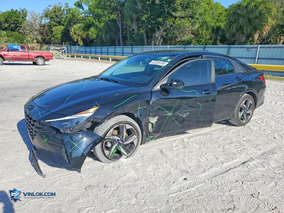 2023 HYUNDAI ELANTRA SEL – Lot 52320186 auction photo