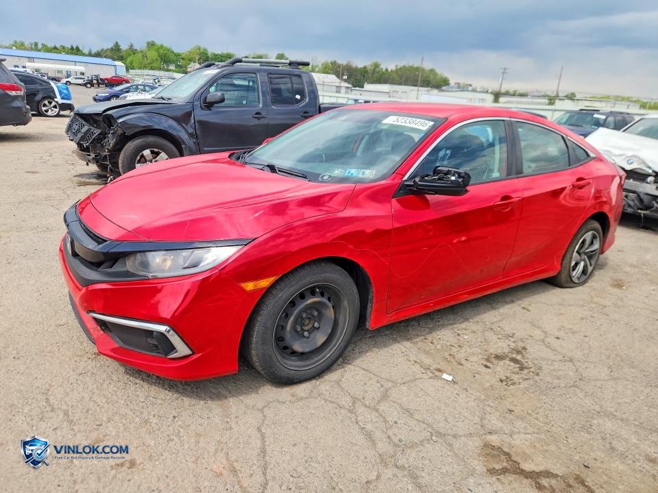 2019 HONDA CIVIC LX – Lot 52338496 auction photo