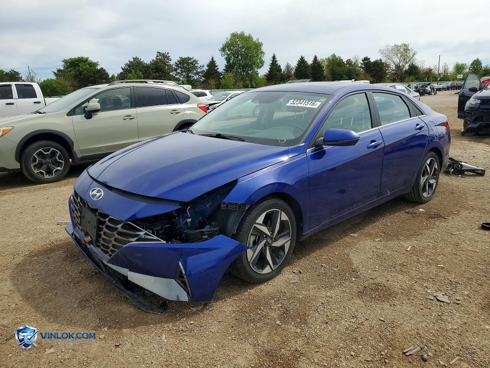 2023 HYUNDAI ELANTRA LIMITED – Lot 52341516 auction photo