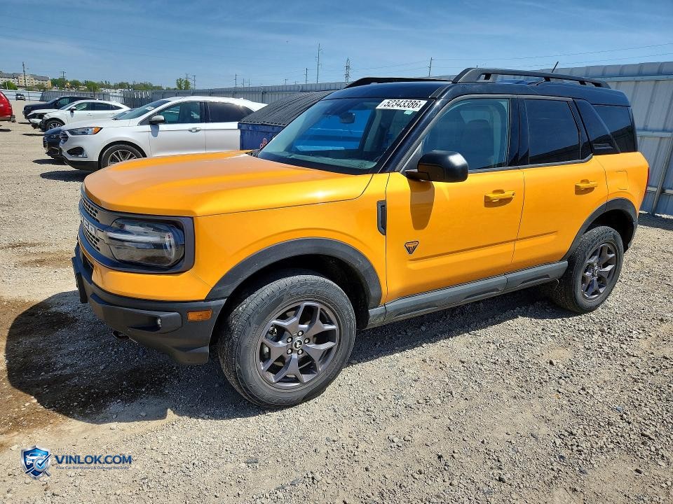 2022 FORD BRONCO SPORT BADLANDS – Lot 52343386 auction photo