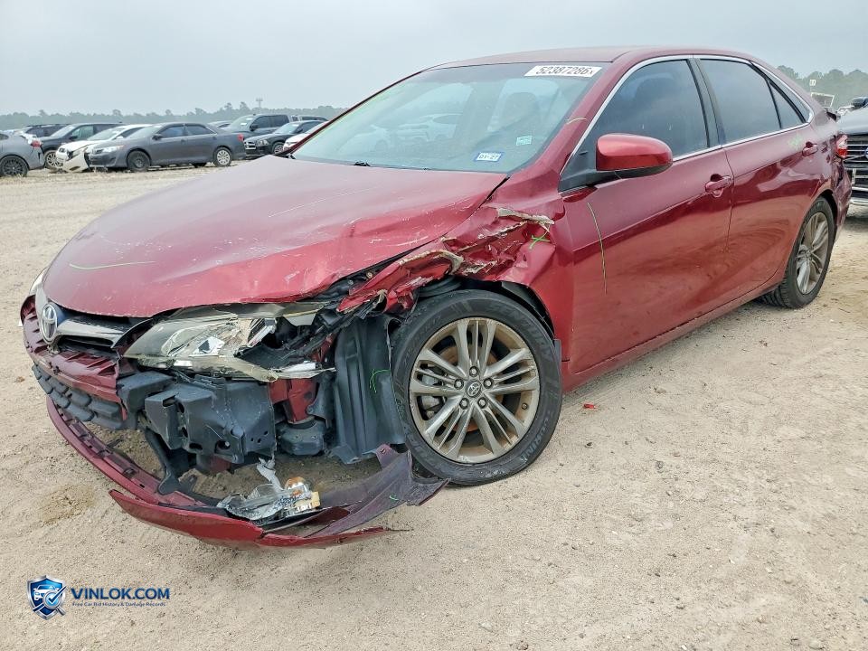 2016 TOYOTA CAMRY SE – Lot 52387286 auction photo