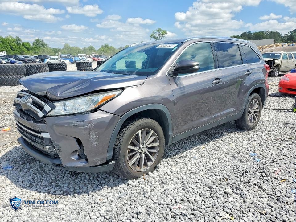 2019 TOYOTA HIGHLANDER XLE – Lot 52407546 auction photo