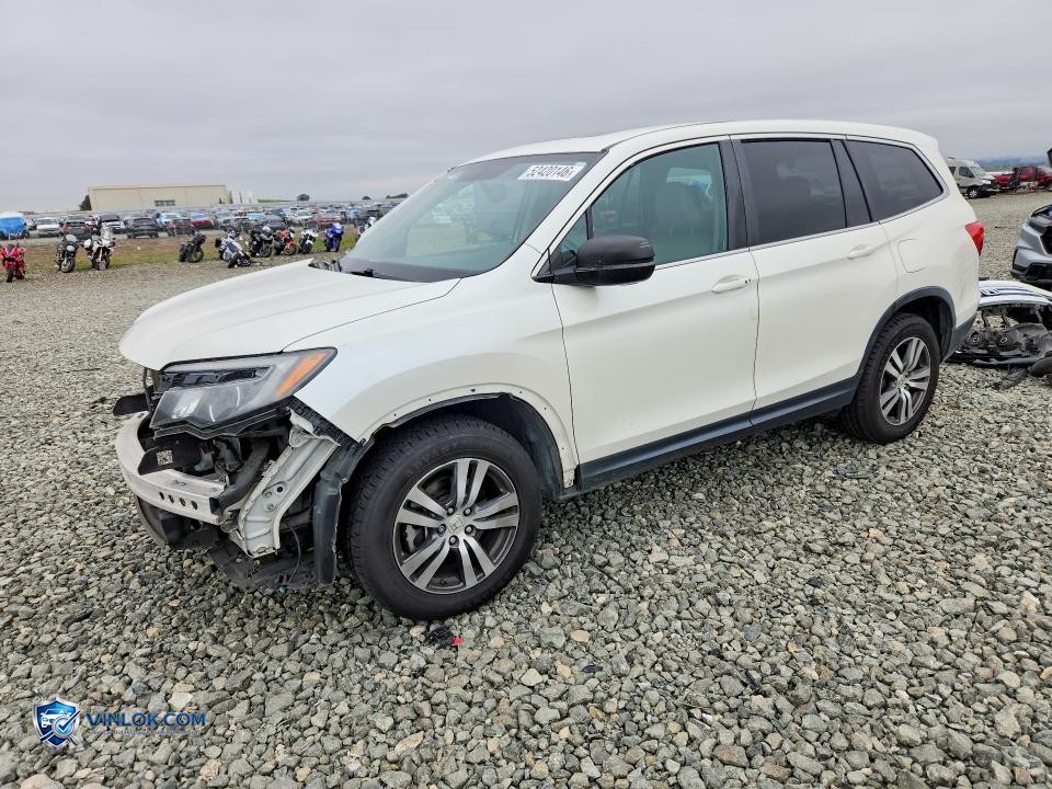 2016 HONDA PILOT EXL – Lot 52420146 auction photo