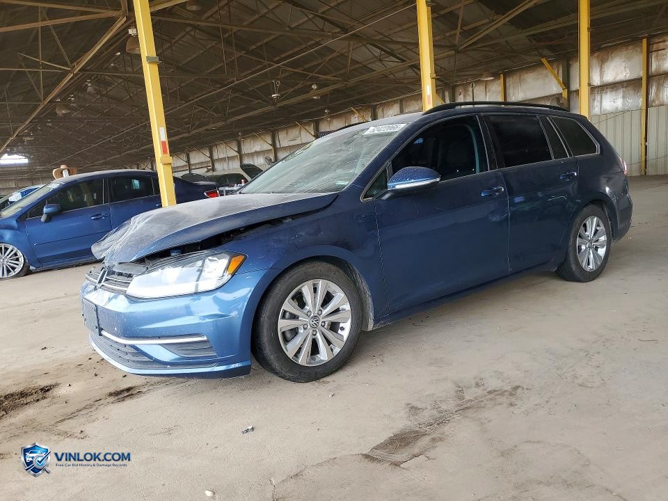 2019 VOLKSWAGEN GOLF SPORTWAGEN S – Lot 52422066 auction photo