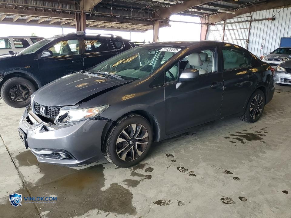 2013 HONDA CIVIC EXL – Lot 52433416 auction photo