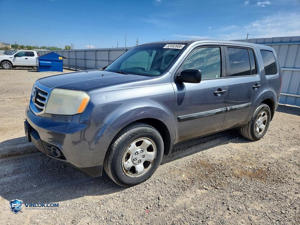 2013 HONDA PILOT LX – Lot 52492606 auction photo