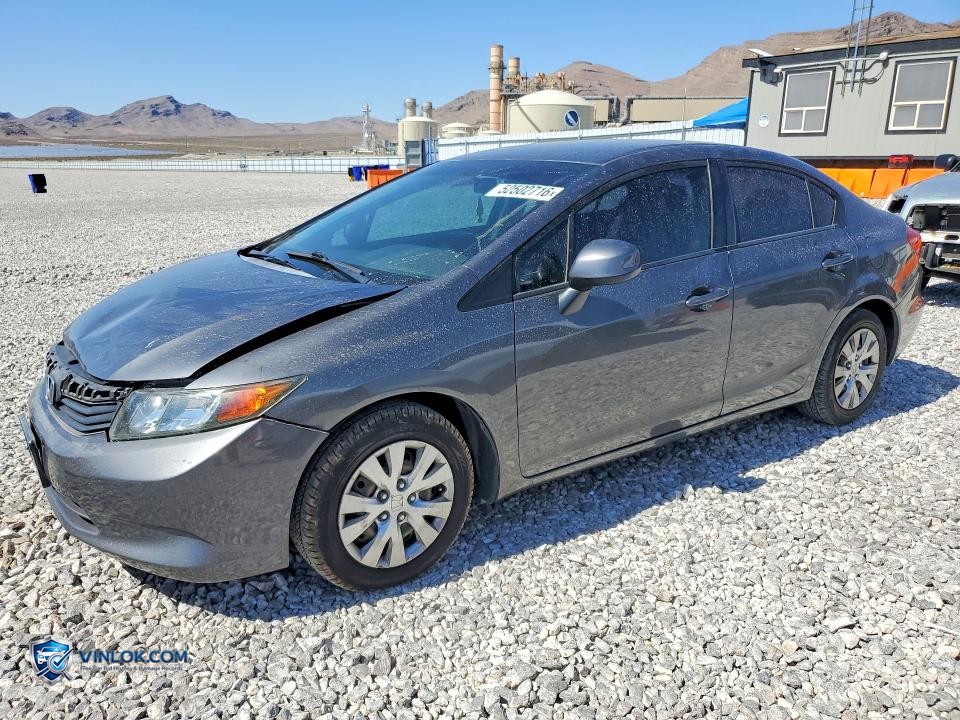 2012 HONDA CIVIC LX – Lot 52502716 auction photo