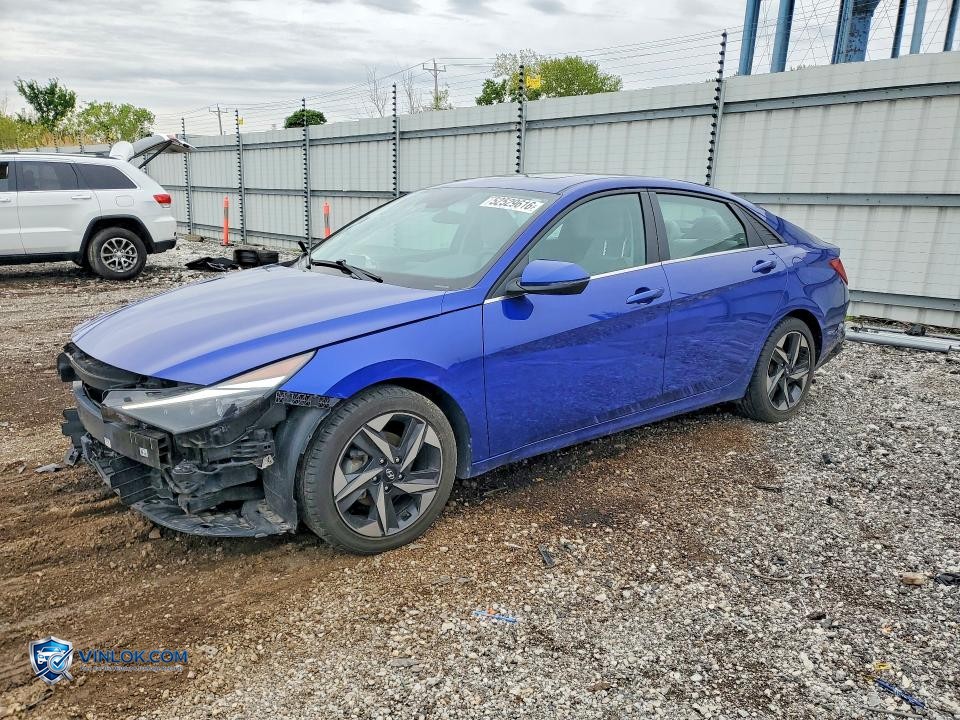 2021 HYUNDAI ELANTRA LIMITED – Lot 52529616 auction photo