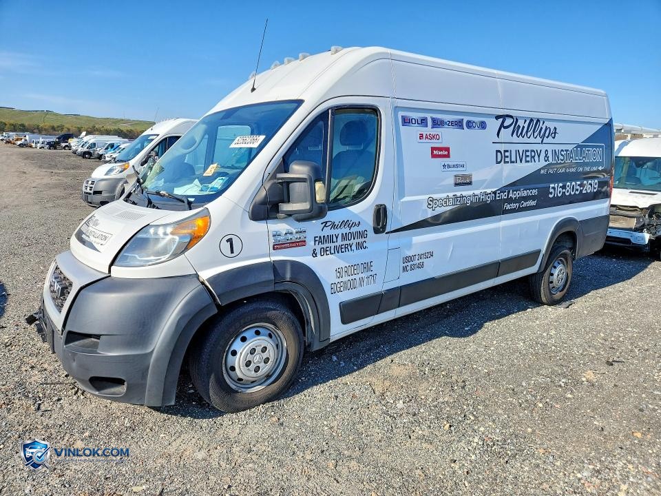 2019 RAM PROMASTER 3500 3500 HIGH – Lot 52562366 auction photo