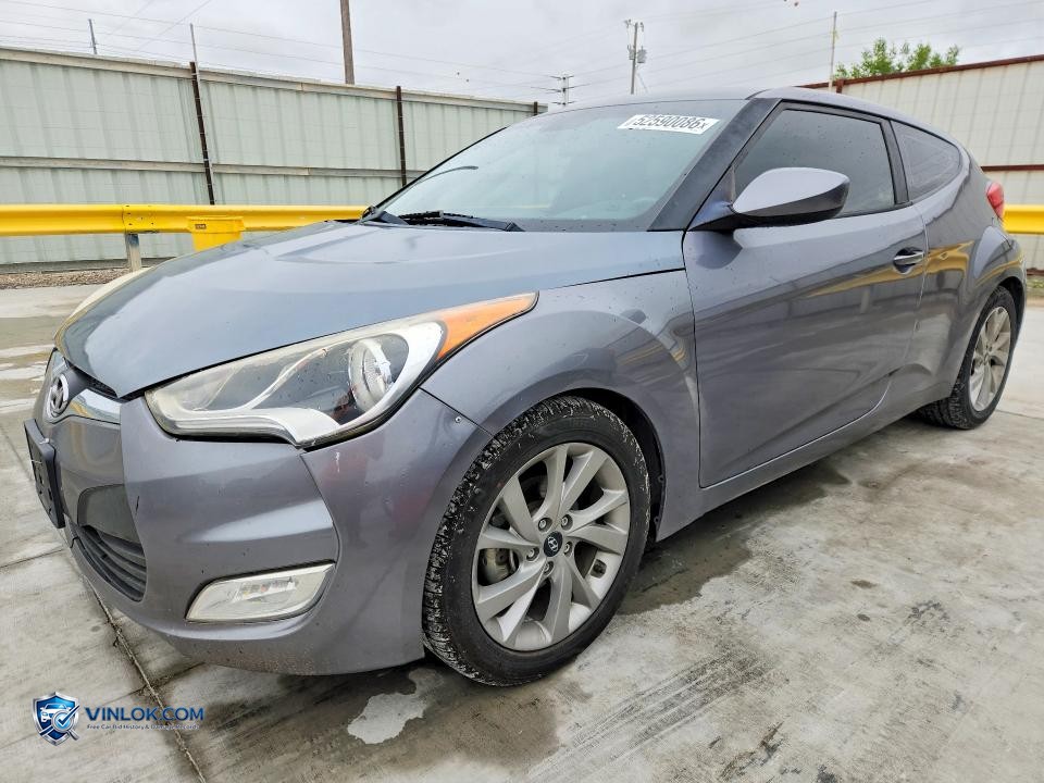 2017 HYUNDAI VELOSTER BASE – Lot 52590086 auction photo