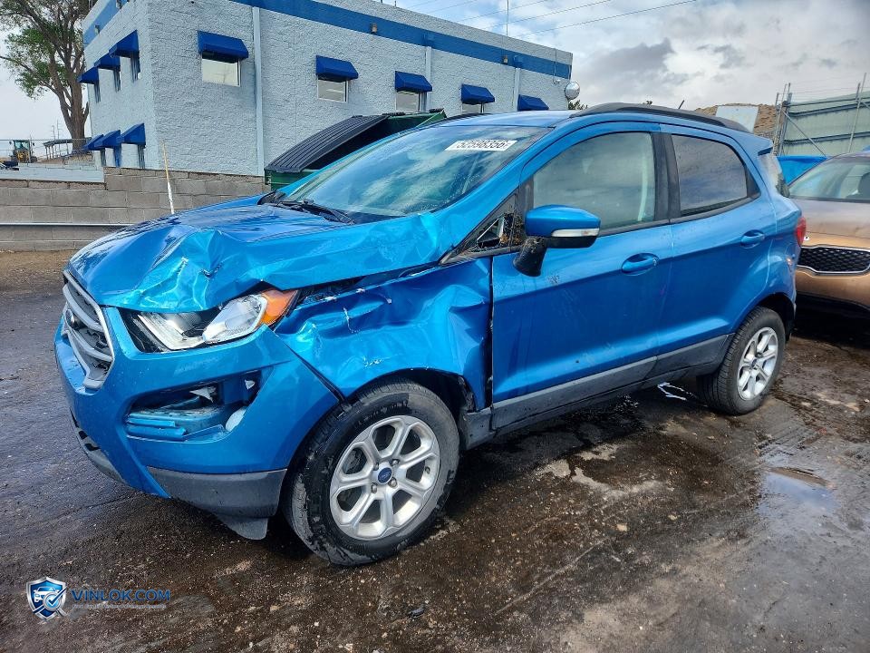 2019 FORD ECOSPORT SE – Lot 52598356 auction photo