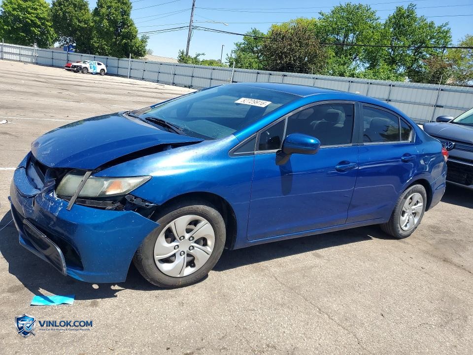 2014 HONDA CIVIC LX – Lot 52729916 auction photo
