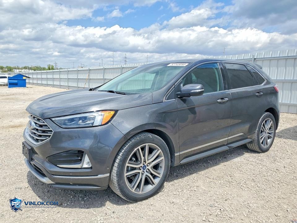 2019 FORD EDGE TITANIUM – Lot 52743056 auction photo