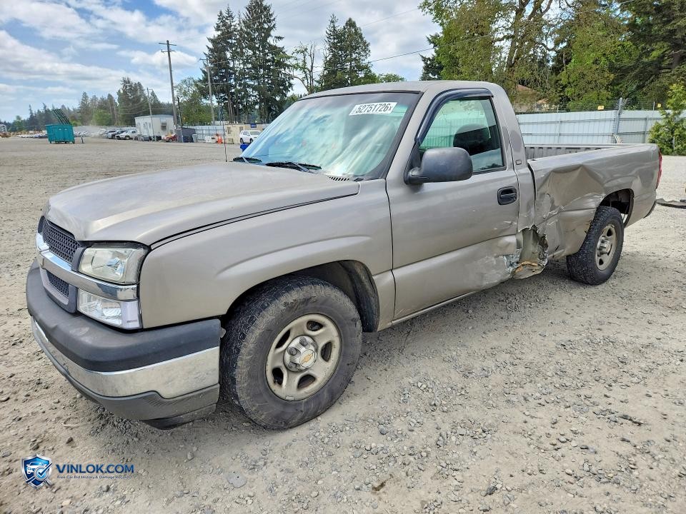 2003 CHEVROLET SILVERADO C1500 – Lot 52751726 auction photo