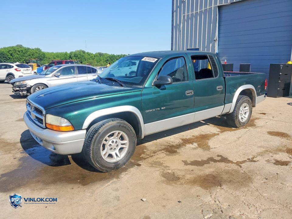 2002 DODGE DAKOTA QUAD SLT – Lot 52765226 auction photo