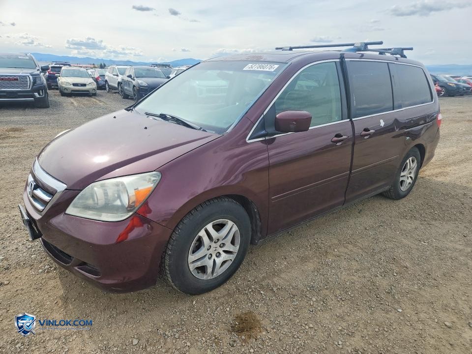 2007 HONDA ODYSSEY EXL – Lot 52786076 auction photo