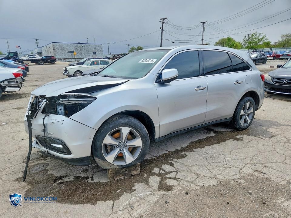 2015 ACURA MDX – Lot 52810216 auction photo