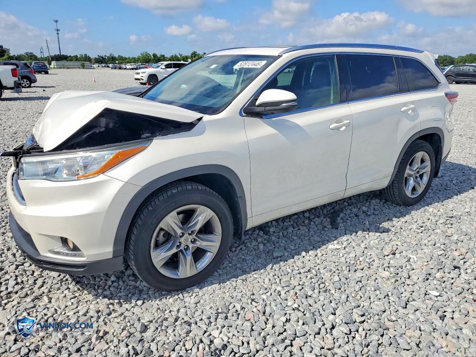 2015 TOYOTA HIGHLANDER LIMITED PLATINUM – Lot 52812446 auction photo