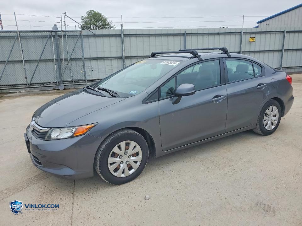 2012 HONDA CIVIC LX – Lot 52845026 auction photo