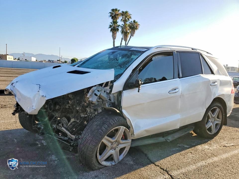 2015 MERCEDES-BENZ ML 350 4MATIC – Lot 52858856 auction photo
