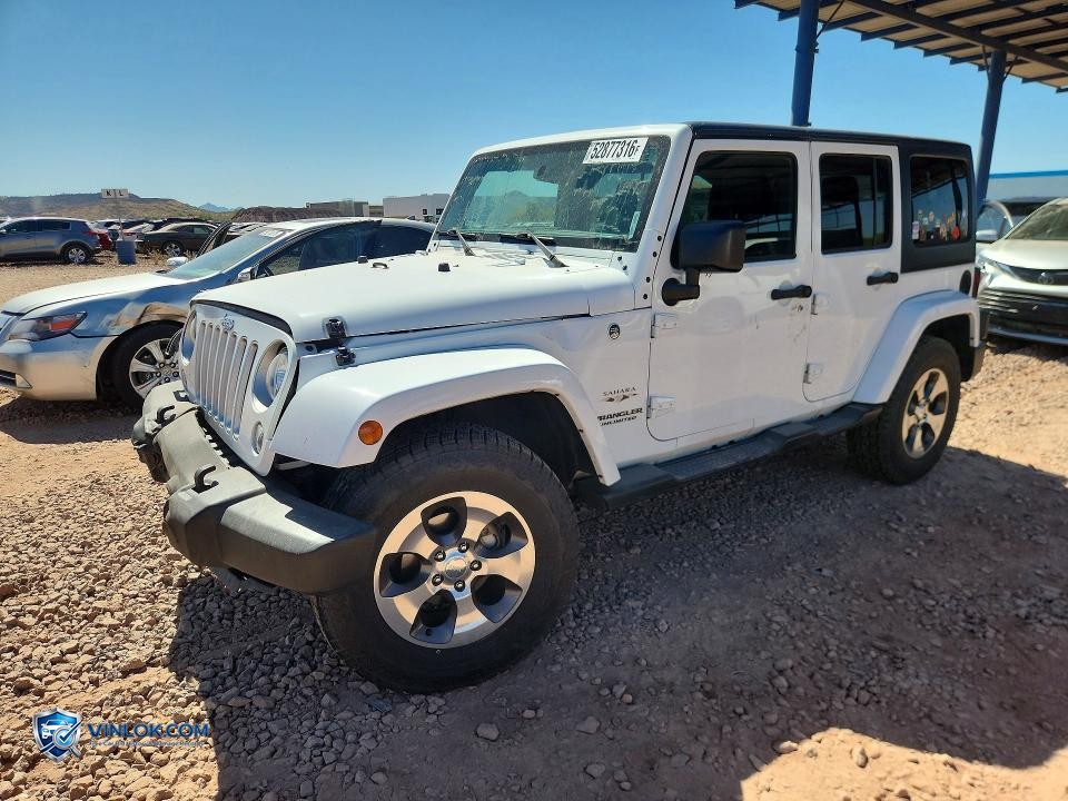 2017 JEEP WRANGLER UNLIMITED SAHARA – Lot 52877316 auction photo