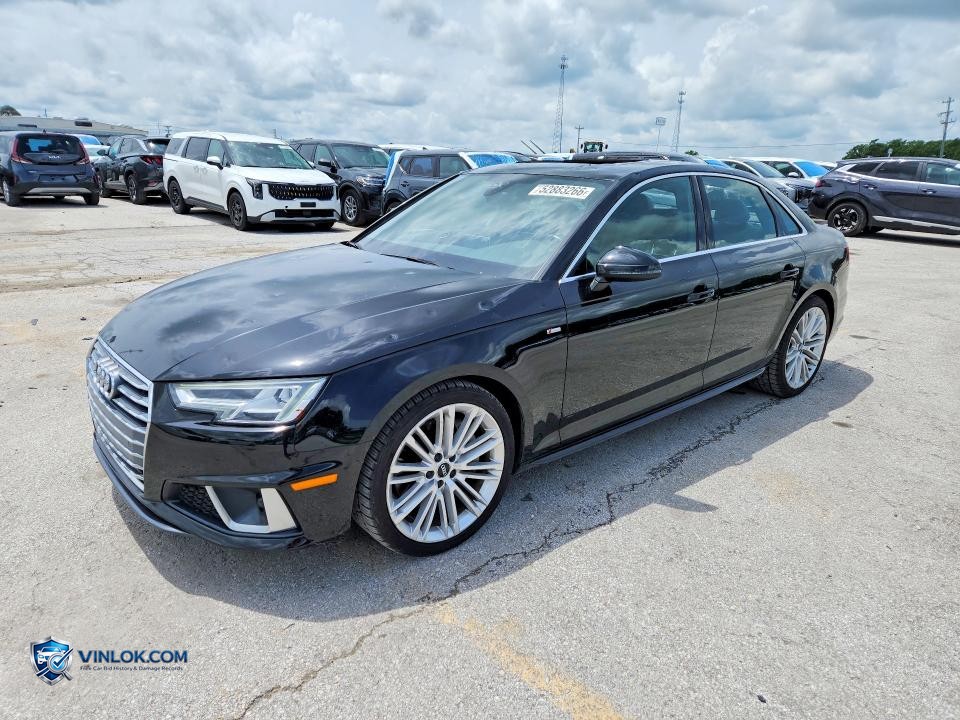2019 AUDI A4 PREMIUM PLUS – Lot 52883266 auction photo