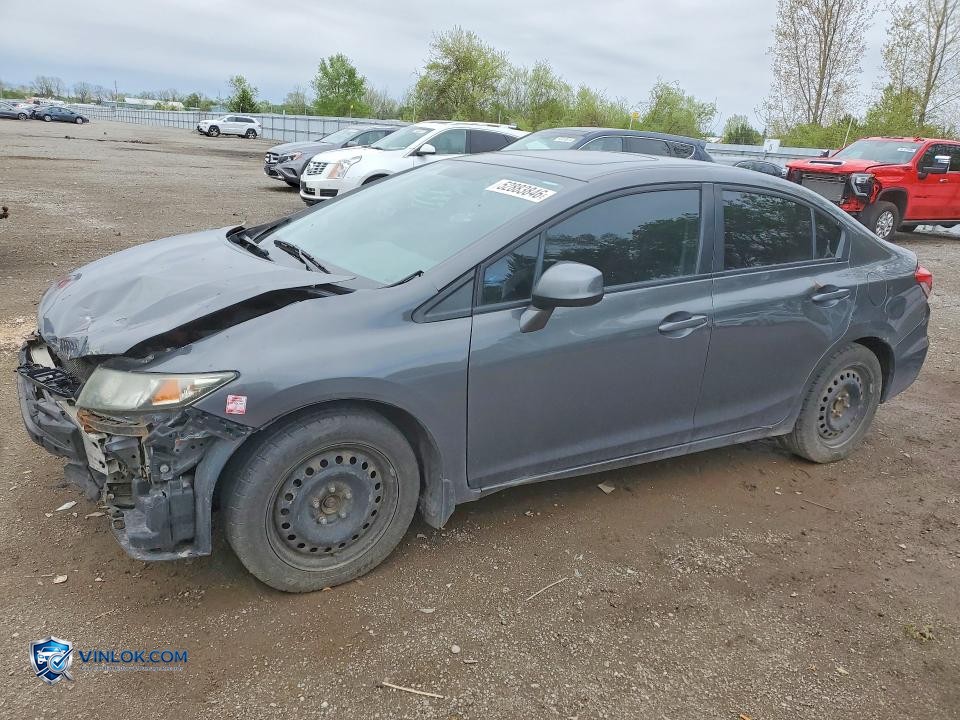 2013 HONDA CIVIC LX – Lot 52883846 auction photo