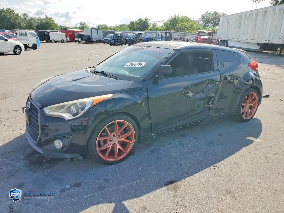 2016 HYUNDAI VELOSTER TURBO – Lot 52899496 auction photo