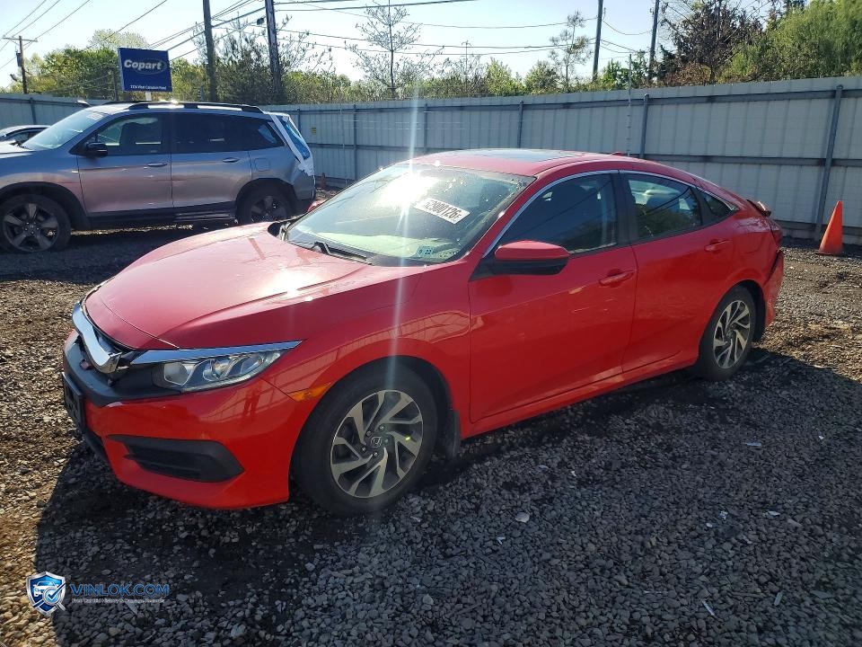 2017 HONDA CIVIC EX – Lot 52900126 auction photo