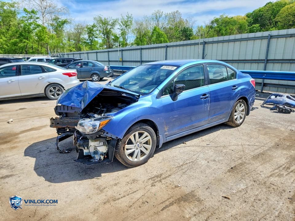 2016 SUBARU IMPREZA PREMIUM – Lot 52908236 auction photo