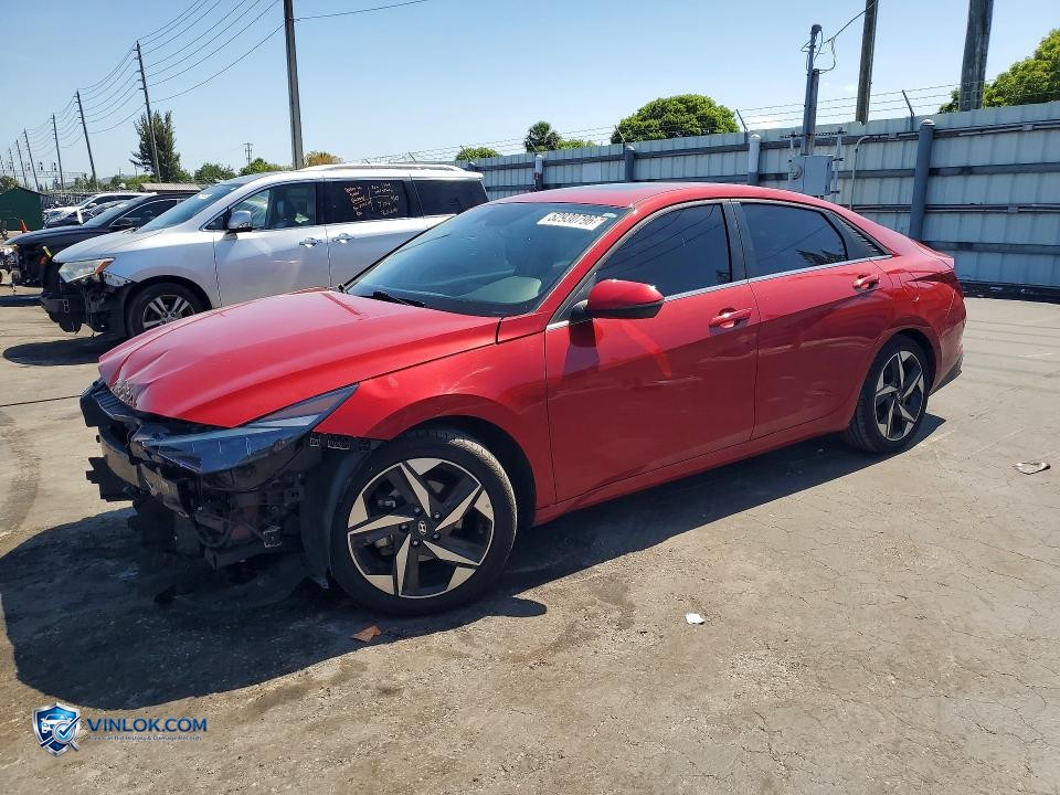 2023 HYUNDAI ELANTRA LIMITED – Lot 52930796 auction photo