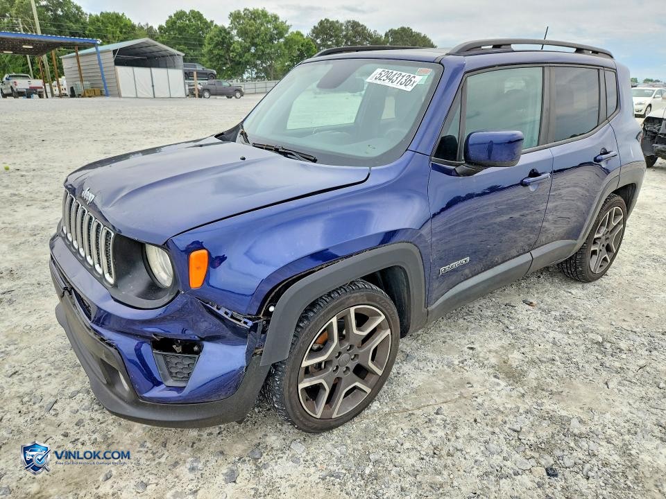2020 JEEP RENEGADE LATITUDE – Lot 52943136 auction photo