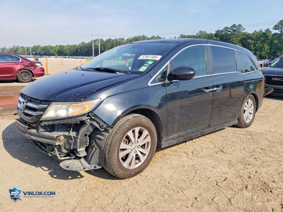 2015 HONDA ODYSSEY EXL – Lot 52961586 auction photo