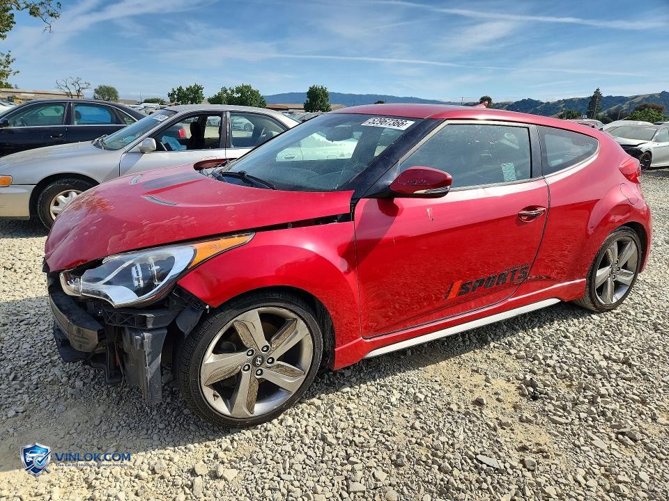 2013 HYUNDAI VELOSTER TURBO – Lot 52967366 auction photo